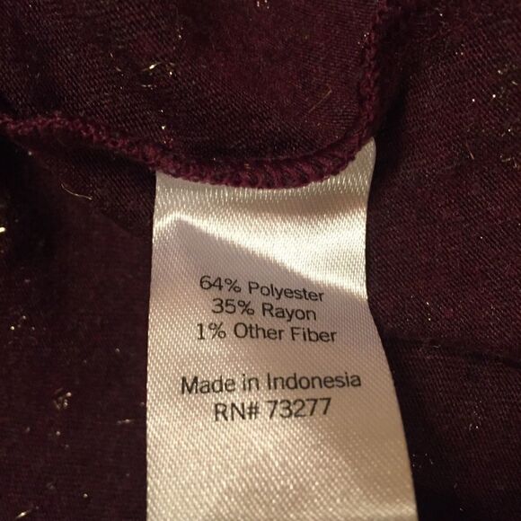 Apt 9 Sparkle V Neck Top - Picture 6 of 6